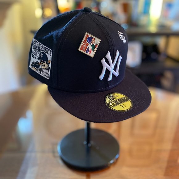 Men's NY Yankees New Era Navy MLB x Big League Chew 59FIFTY Fitted Hat - Picture 1 of 5